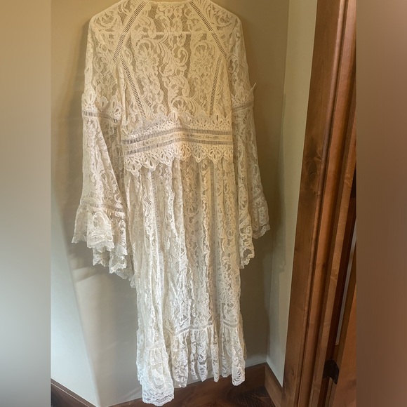 Free People Rhiannon Lace Kimono/Robe - Picture 4 of 6